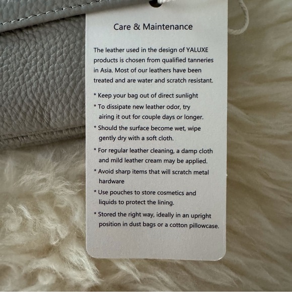 YALUXE Leather Wristlet Clutch Handbag Crossbody W/ RFID Blocking Light Gray - Picture 2 of 11